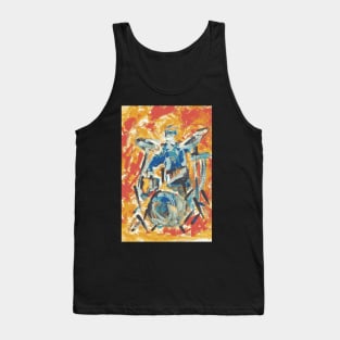 Fancy drummer modern style Tank Top